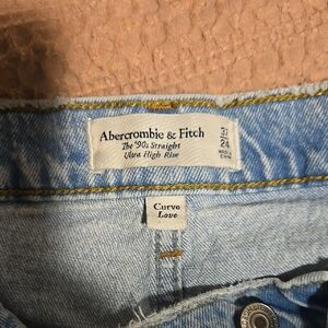 Abercrombie & Fitch Women's Light Blue Jeans